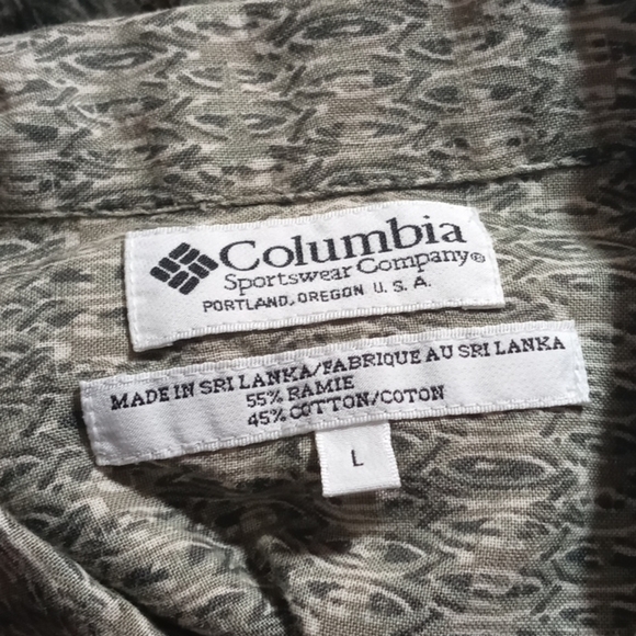 Columbia Printed Short Sleeve Button Shirt - Picture 5 of 5
